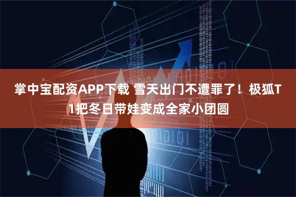 掌中宝配资APP下载 雪天出门不遭罪了！极狐T1把冬日带娃变成全家小团圆